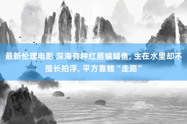 最新伦理电影 深海有种红唇蝙蝠鱼, 生在水里却不擅长拍浮, 平方靠鳍“走路”