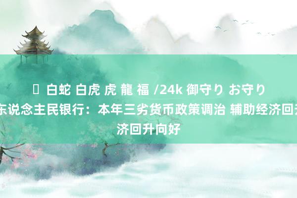 ✨白蛇 白虎 虎 龍 福 /24k 御守り お守り 中国东说念主民银行：本年三劣货币政策调治 辅助经济回升向好