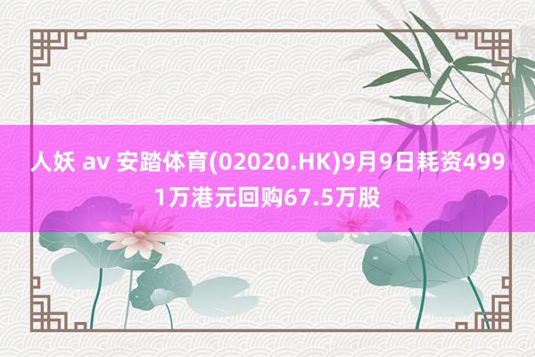 人妖 av 安踏体育(02020.HK)9月9日耗资4991万港元回购67.5万股