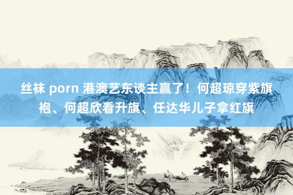 丝袜 porn 港澳艺东谈主赢了！何超琼穿紫旗袍、何超欣看升旗、任达华儿子拿红旗