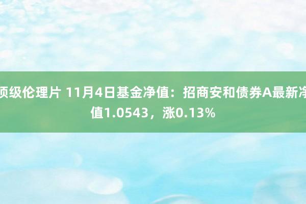 顶级伦理片 11月4日基金净值：招商安和债券A最新净值1.0543，涨0.13%