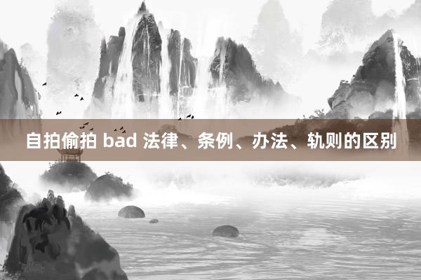 自拍偷拍 bad 法律、条例、办法、轨则的区别