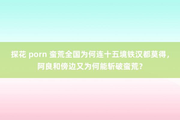 探花 porn 蛮荒全国为何连十五境铁汉都莫得，阿良和傍边又为何能斩破蛮荒？