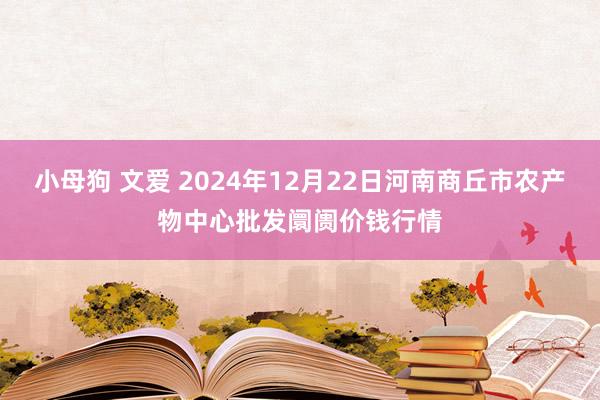 小母狗 文爱 2024年12月22日河南商丘市农产物中心批发阛阓价钱行情