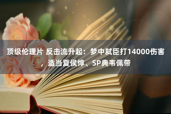 顶级伦理片 反击流升起：梦中弑臣打14000伤害，适当夏侯惇、SP典韦佩带